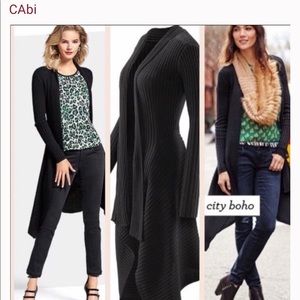 Cabi Black Ribbed sweater